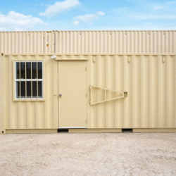 20ft Mobile Office Shipping Container with Storage (20STMOS)