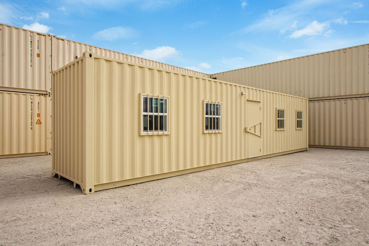 40ft Shipping Container Office (Insulated / With Siding) (40HCOFIS)
