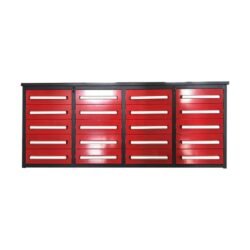 Garage Storage Cabinets 7' with Workbench (20 Drawers)