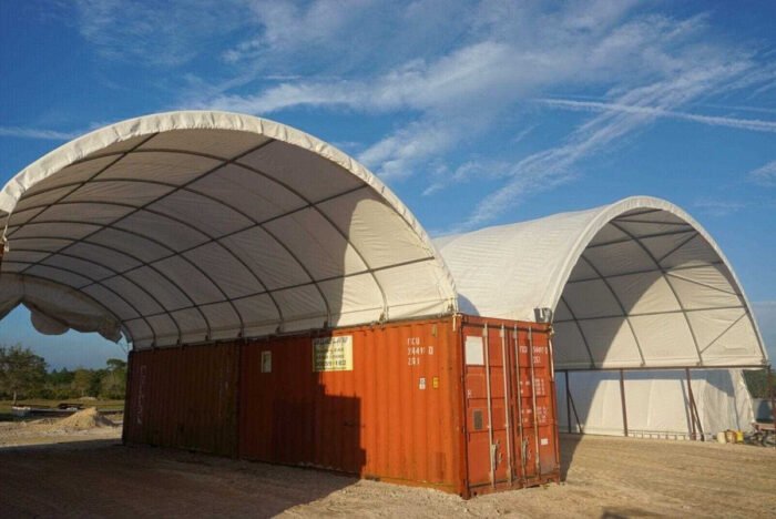 Shipping Container Roof 33x40x12ft PVC 17oz HEAVY DUTY