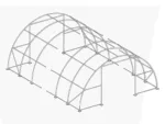 Single Truss Arch Storage Shelter W30'xL65'xH15' 11oz PE