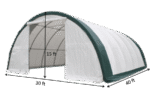 Single Truss Storage Building Shelter Fabric 30'x40'x15' PE 300g