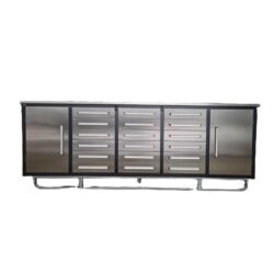Storage Cabinet with Workbench 10ft (18 Drawers & 2 Cabinets)